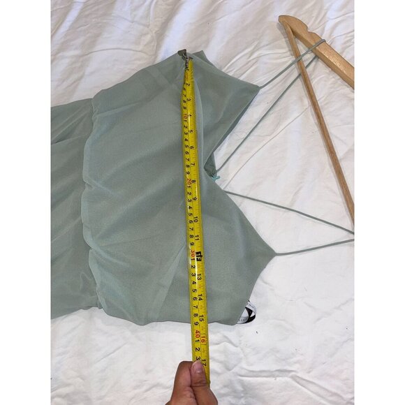 Jenny Yoo Inesse A Line Maxi Dress in Morning Mist size 6 Womens - Picture 6 of 9